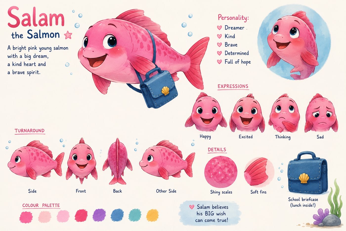 Character development artwork for Salam